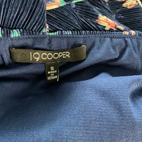 19 Cooper Strapless Floral Blue Jumpsuit Size S - Picture 9 of 9